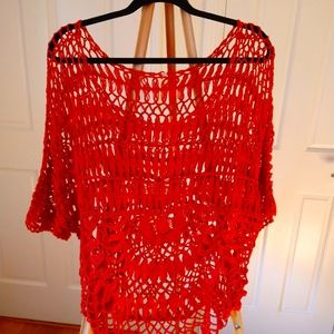 Cotton crochet boho top